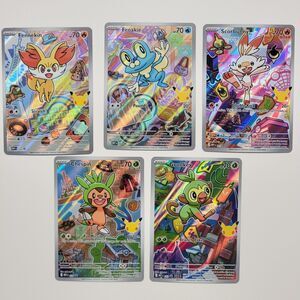 Pokémon First Partner Series  2 and 3 Promo IL Set of  5 Cards - NM Pack Fresh